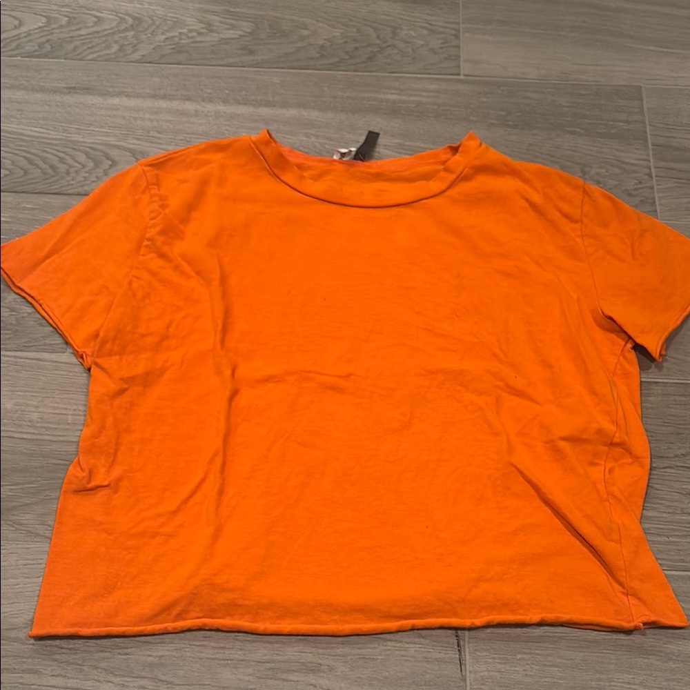 Revelation Junior Girls Orange Crop Top Size S